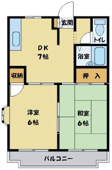 【最上階角部屋】４１．３１㎡