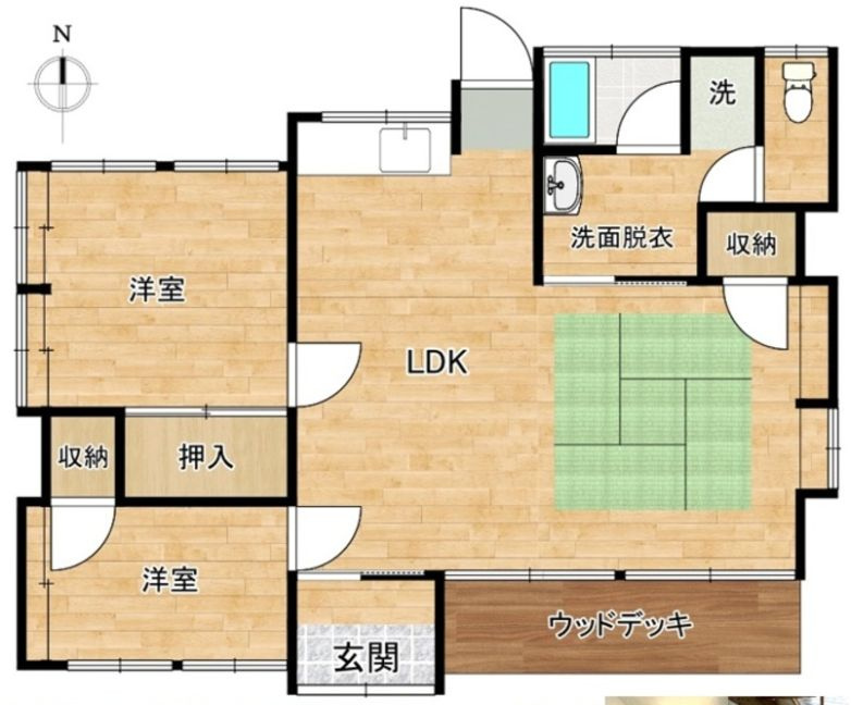 都城市久保原町の中古一戸建の間取り