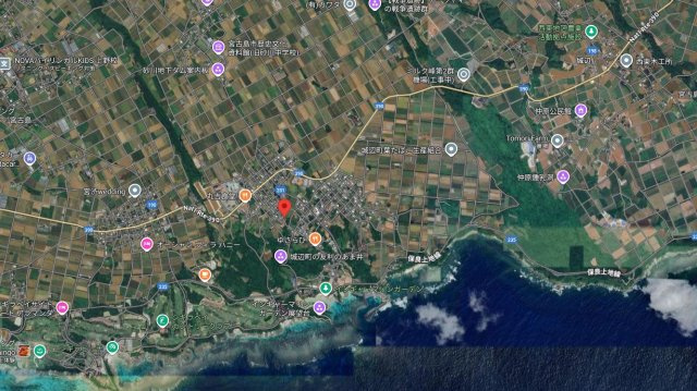 宮古島市城辺字砂川1168　④の地図