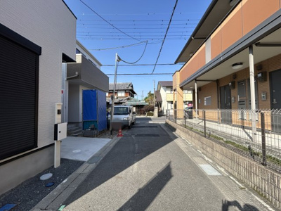 【前面道路含む現地写真】 | 草津市上笠3丁目　１期２号棟