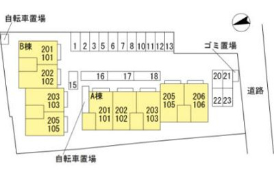 【区画図】 | フレンドコーポＡ棟