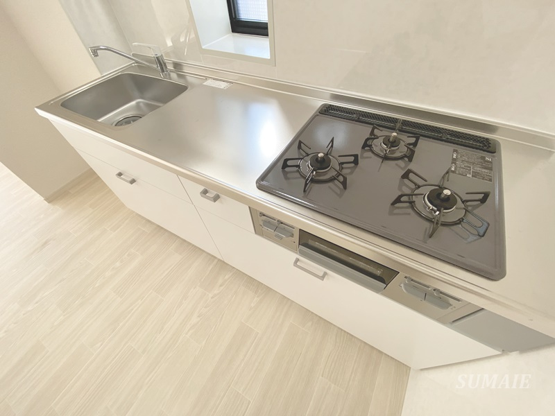 ヴァンベール山口　Ａのキッチン|グリル付き3口コンロ☆