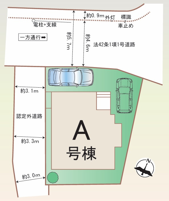 神戸市垂水区城が山　新築一戸建の区画図