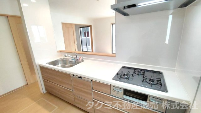 神戸市垂水区城が山　新築一戸建のキッチン|食洗器付きシステムキッチン