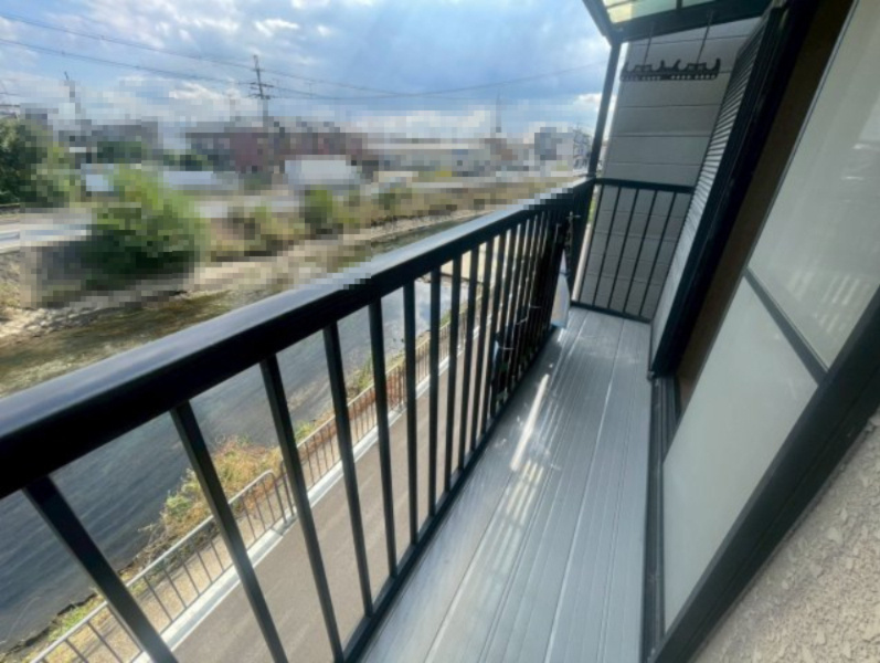 京都府京都市伏見区羽束師志水町225-8のバルコニー|2階東側バルコニー