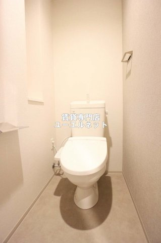 【トイレ】 | ベルエール江坂 | 清潔で快適なトイレ空間♪