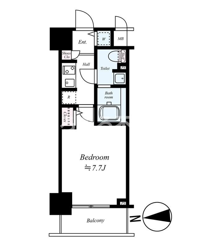 S-RESIDENCE難波EASTの間取り