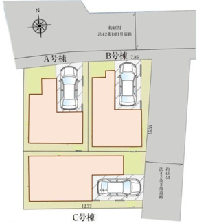 【区画図】 | さいたま市北区盆栽町　新築分譲住宅