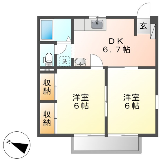 【間取り】 | ハピネスエンジェル３２３