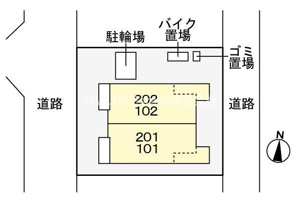 フラワー　リッジの駐車場