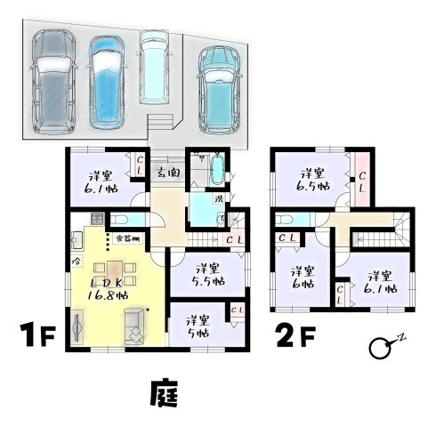 【間取り】の画像