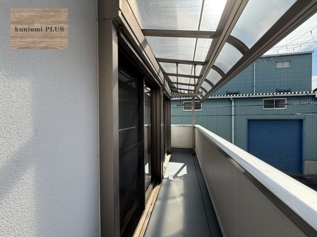 東大阪市御厨東1丁目のバルコニー