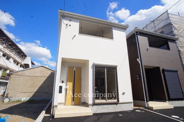 【外観】 | 東大阪市大蓮南2丁目　【1号棟/全2棟】 | 【1号棟/全2棟】駐車2台可能！2階建て♪安心の性能表示取得物件☆制振装置完備☆ローン返済目安：月々約96221円（頭金0円、変動金利0.875％、返済期間35年、ボーナス払い無しで試算しています）