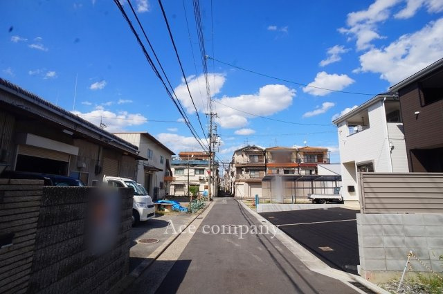 【前面道路含む現地写真】 | 東大阪市大蓮南2丁目　【1号棟/全2棟】 | 【前面道路：幅員4ｍ】