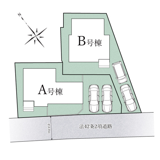 【区画図】 | ご家族様のプライベート空間が確保できる素敵な間取りです。また敷地ゆったりですので、おうち時間を楽しむのにもぴったりですね♪
