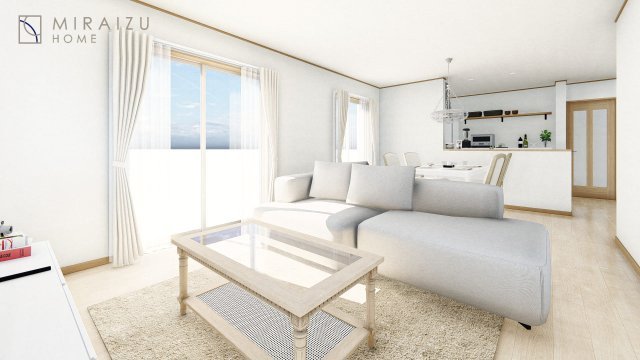 【周辺】 | 明るい光が取り入れられる空間設計のリビングです。インテリア配置もしやすい間取りです。壁や床の色と合わせて落ち着いたインテリアも選びたいですね♪グリーンを飾っても素敵だと思います。
