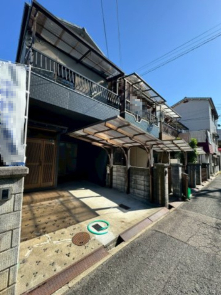 門真市宮野町の前面道路含む現地写真