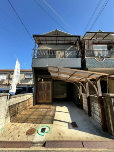 門真市宮野町の前面道路含む現地写真