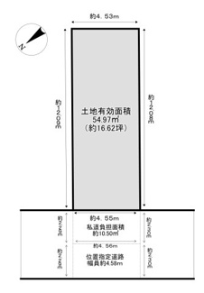 【土地図】 | 大東町売土地（建築条件なし）