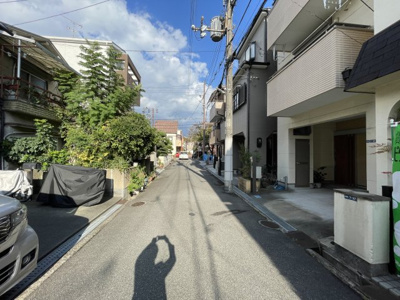 【前面道路含む現地写真】 | 大東町売土地（建築条件なし）