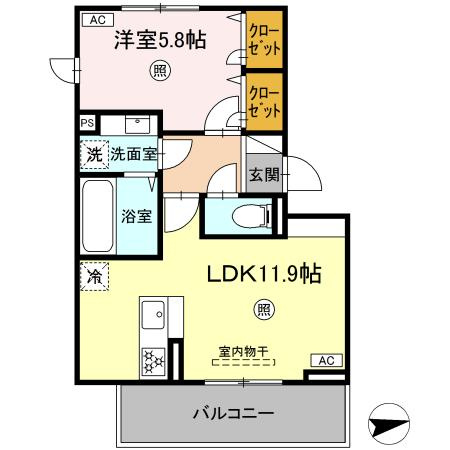 ピースフルの間取り