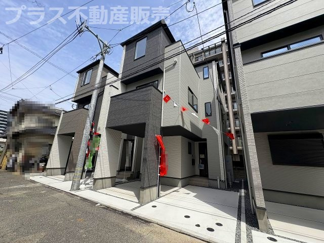 【外観】 | 大野城市中央1丁目1期　2号棟（全3棟）【仲介手数料無料・0円】 | 現地写真。プラス不動産販売なら、現場の全ての棟をまとめてご見学頂けます。