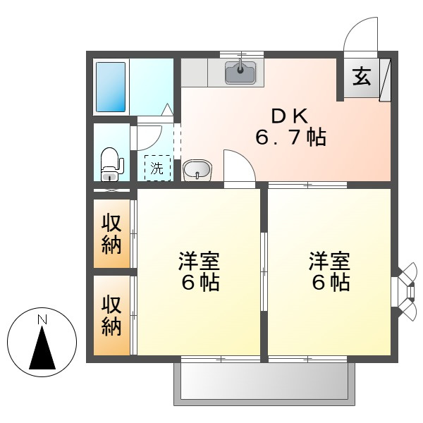 ニューシティ中庄の間取り