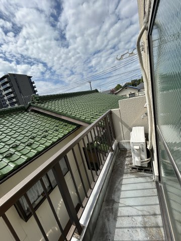 田所マンションのバルコニー