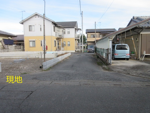 【仲介手数料無料】新築戸建　熊谷市江南中央1-5-21（全1棟）の前面道路含む現地写真