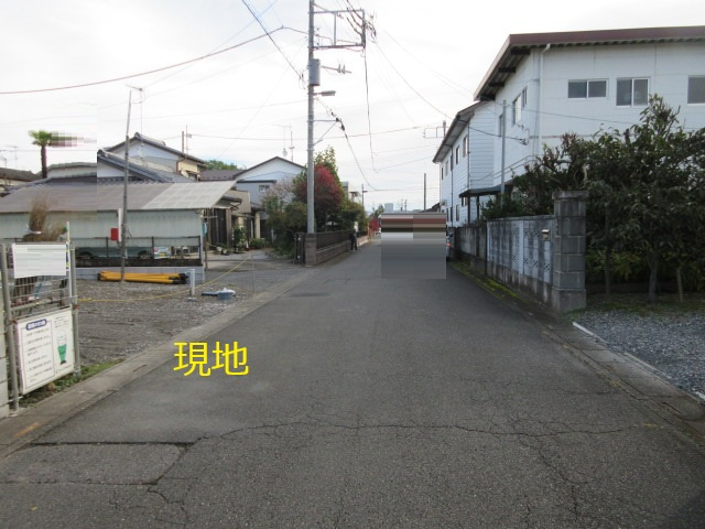 【仲介手数料無料】新築戸建　熊谷市江南中央1-5-21（全1棟）の前面道路含む現地写真