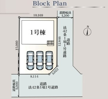 【仲介手数料無料】新築戸建　熊谷市江南中央1-5-21（全1棟）の区画図