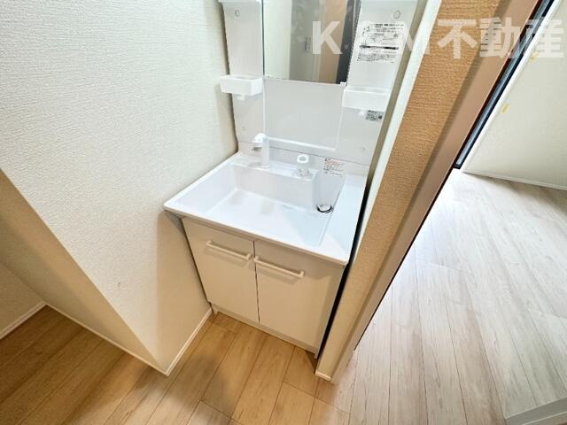 カーサ高柳の洗面所|スペースが確保できる洗面所です