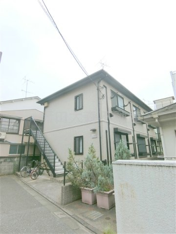 シーノイエの外観|2001年3月築　軽量鉄骨造地上2階建て人気賃貸アパート
東京都大田区西糀谷3丁目　京急空港線大鳥居駅近徒歩4分、糀谷駅徒歩10分の好立地