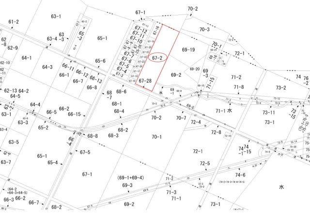 桜田十三線　売土地の地図
