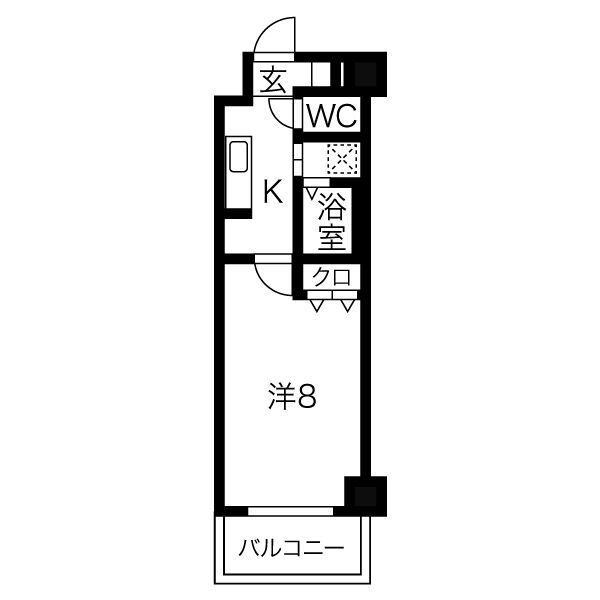 リアライズ沢下町Ⅱ　名古屋市賃貸　仲介手数料無料の間取り