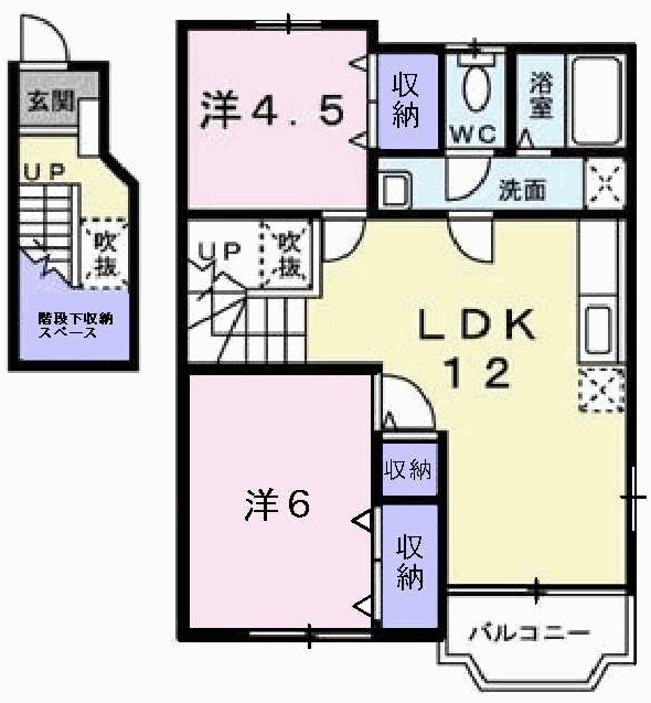 ヴァンヴェールAの間取り
