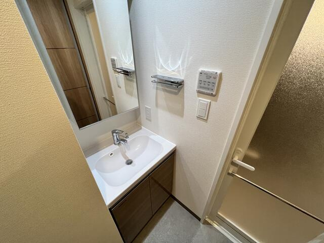 ガリシア中野新橋の洗面所|※別号室のため室内フローリング等配色が異なります。