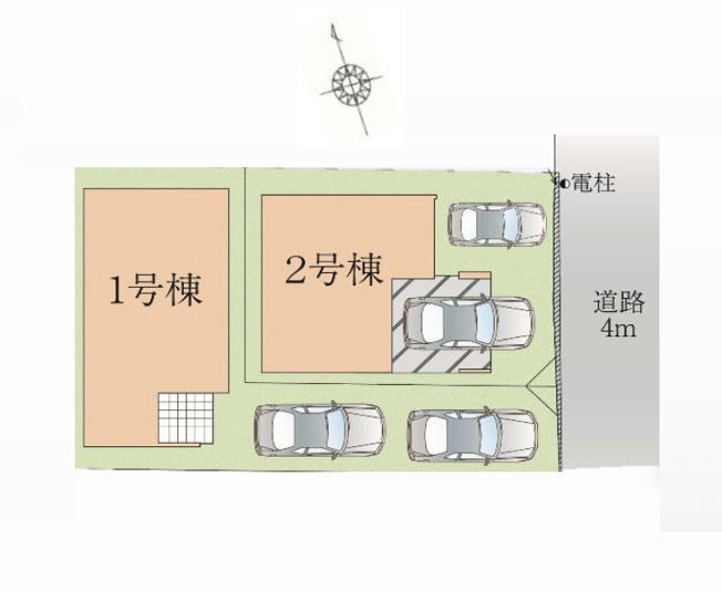 【区画図】 | 大野城市白木原4丁目1期　2号棟（全2棟）【仲介手数料無料・0円】 | 区画図です。2号棟