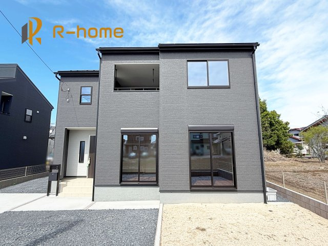 ひたちなか市足崎20期　新築戸建て　3号棟の外観|建物完成いたしました！ご予約で『平日』や『夕方』などでもご見学可能です！