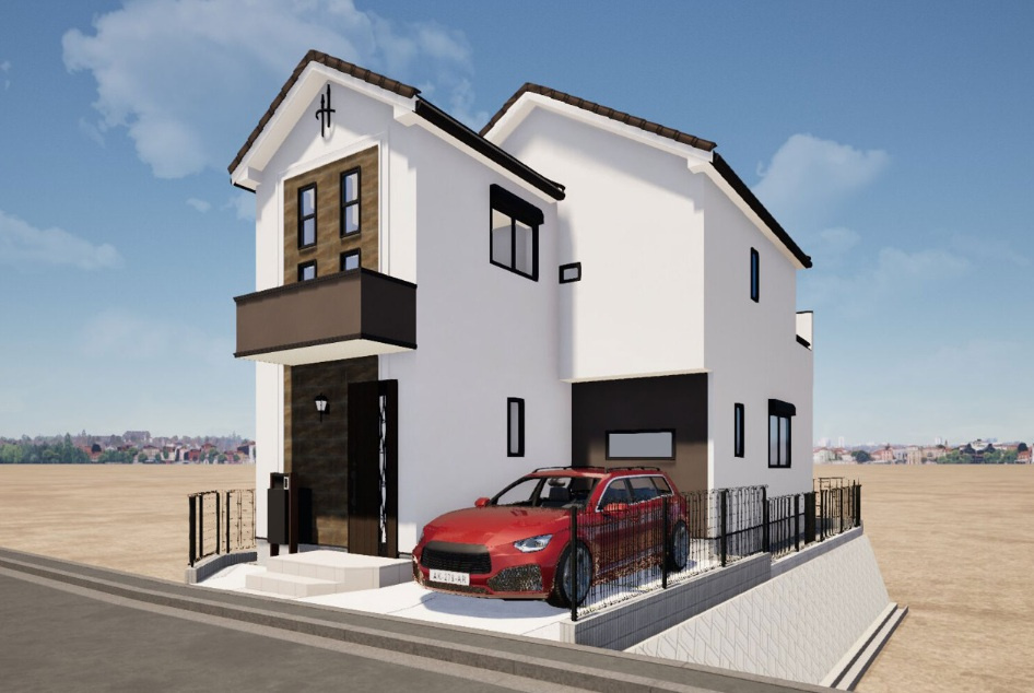 緑区東本郷５丁目　戸建ての外観パース|完成予想外観パース