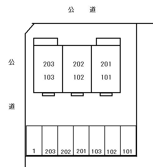 エステート吉津の区画図