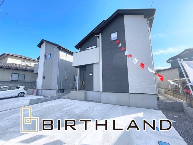 新築戸建・新築建売　郡山市安積町笹川字北向【ZEH水準住宅】の外観|【26年1月完成予定】完成までは同仕様完成物件でのご案内も可能です！お気軽にお問い合わせください♪