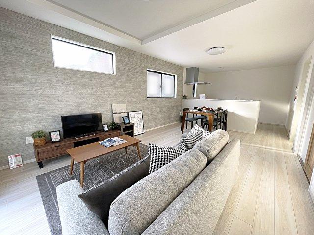 新築戸建・新築建売　郡山市安積町笹川字北向【ZEH水準住宅】の居間・リビング