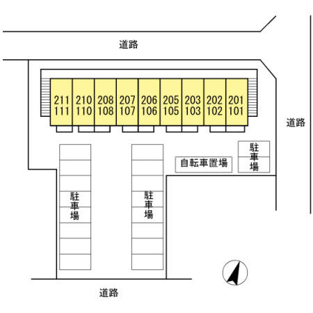 ケーナ保田　　刈谷市近郊の賃貸はクラスホーム刈谷店の区画図