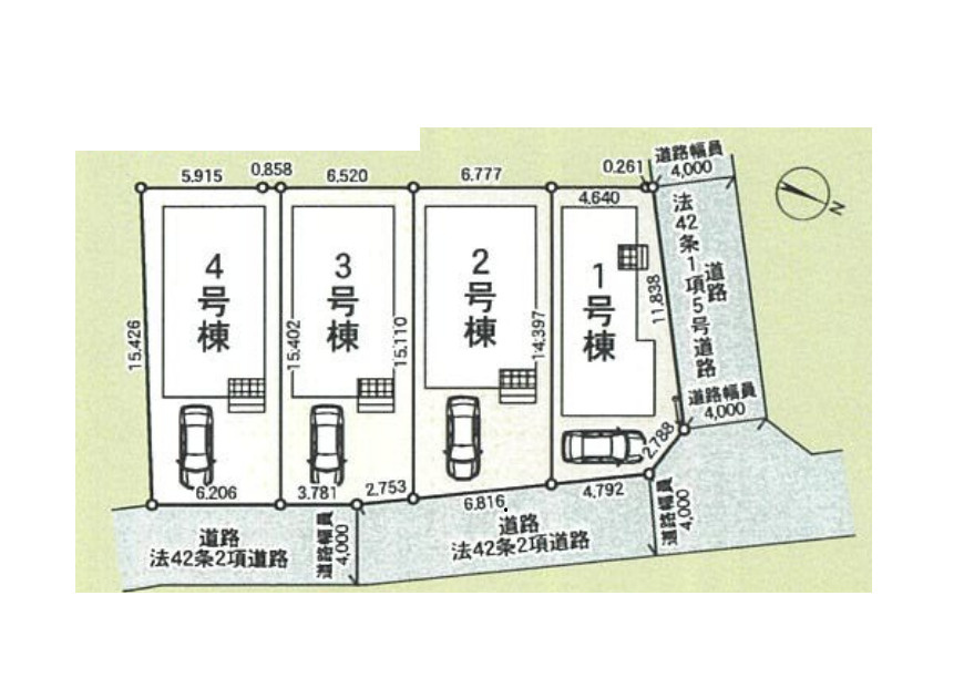 さいたま市西区土屋　第3　新築一戸建て　クレイドルガーデン　04の区画図|4号棟