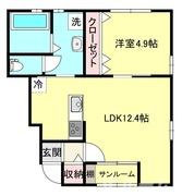 ヒルズソレイユの間取り