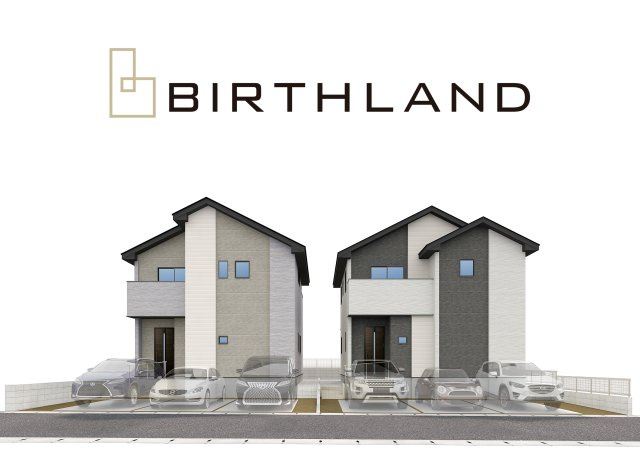 新築戸建・新築建売　郡山市安積町笹川字北向【ZEH水準住宅】の区画図|カースペース並列3台※敷地内に電柱及び支線が入る場合がございます。