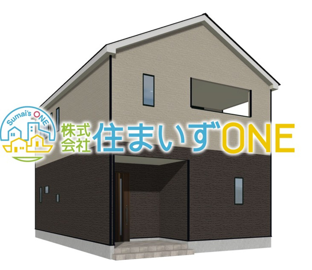 【外観パース】 | 新築分譲住宅　山形市浜崎　第3　全3棟 | ☆１号棟☆
４ＬＤＫ＋駐車3台以上可◎
周辺環境に溶け込みやすいシンプルなデザインが魅力です！