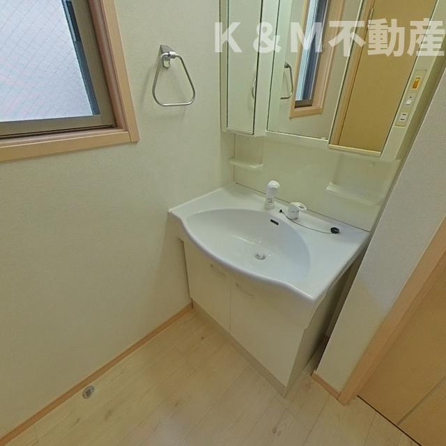 エムグランデの洗面所|スペースが確保できる洗面所です