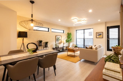 【その他】 | マイタウン浜甲子園　プレミアム　建築条件付き売土地♪ | 【同社施工例写真】床材・・・Panasonic製が標準仕様！LDKには、床暖房3か所標準で付いています♪